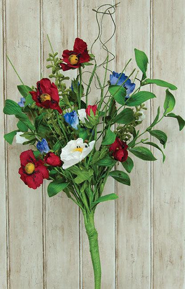 Americana Poppy Bush - The Fox Decor